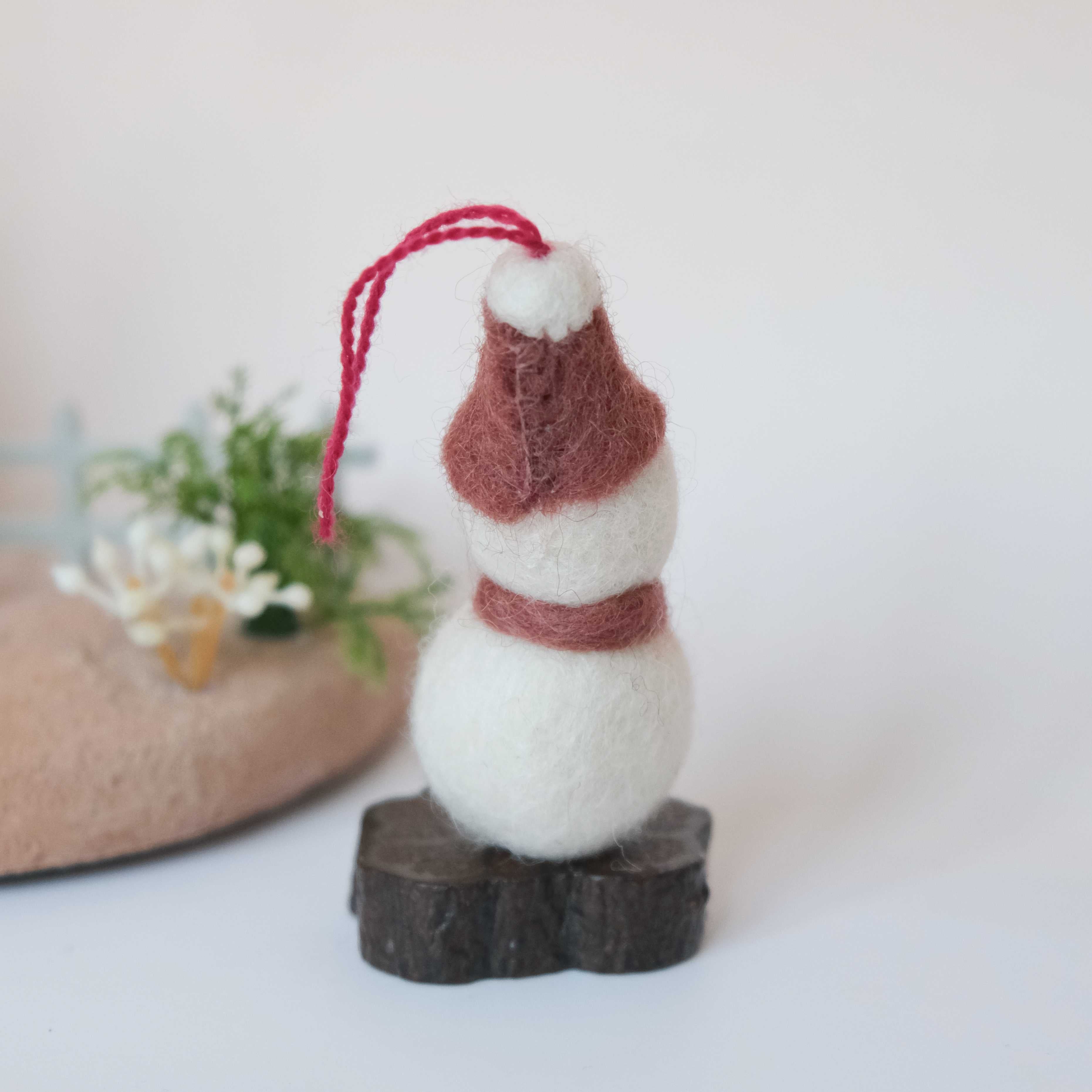 Felt Snowman Ornament