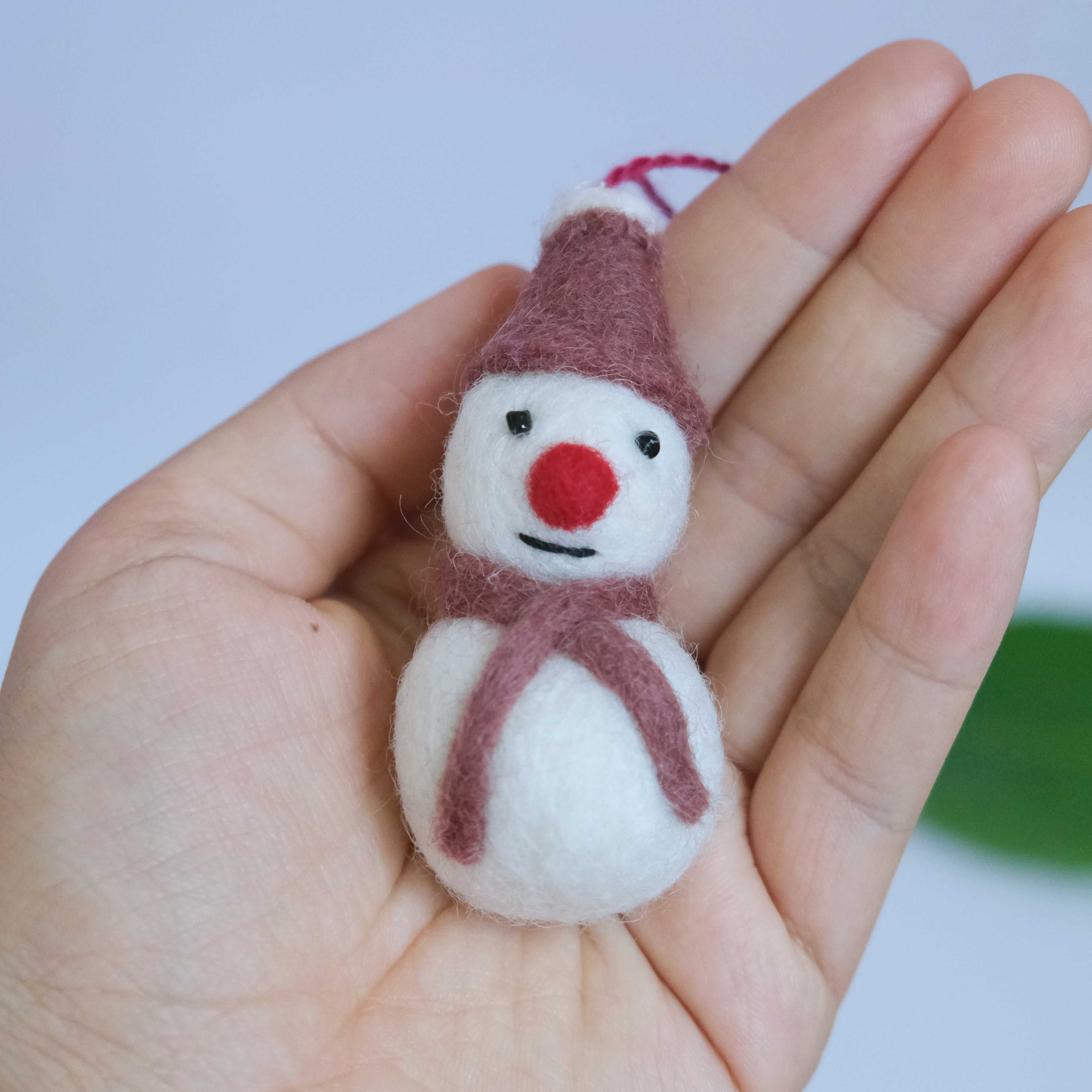 Felt Snowman Ornament