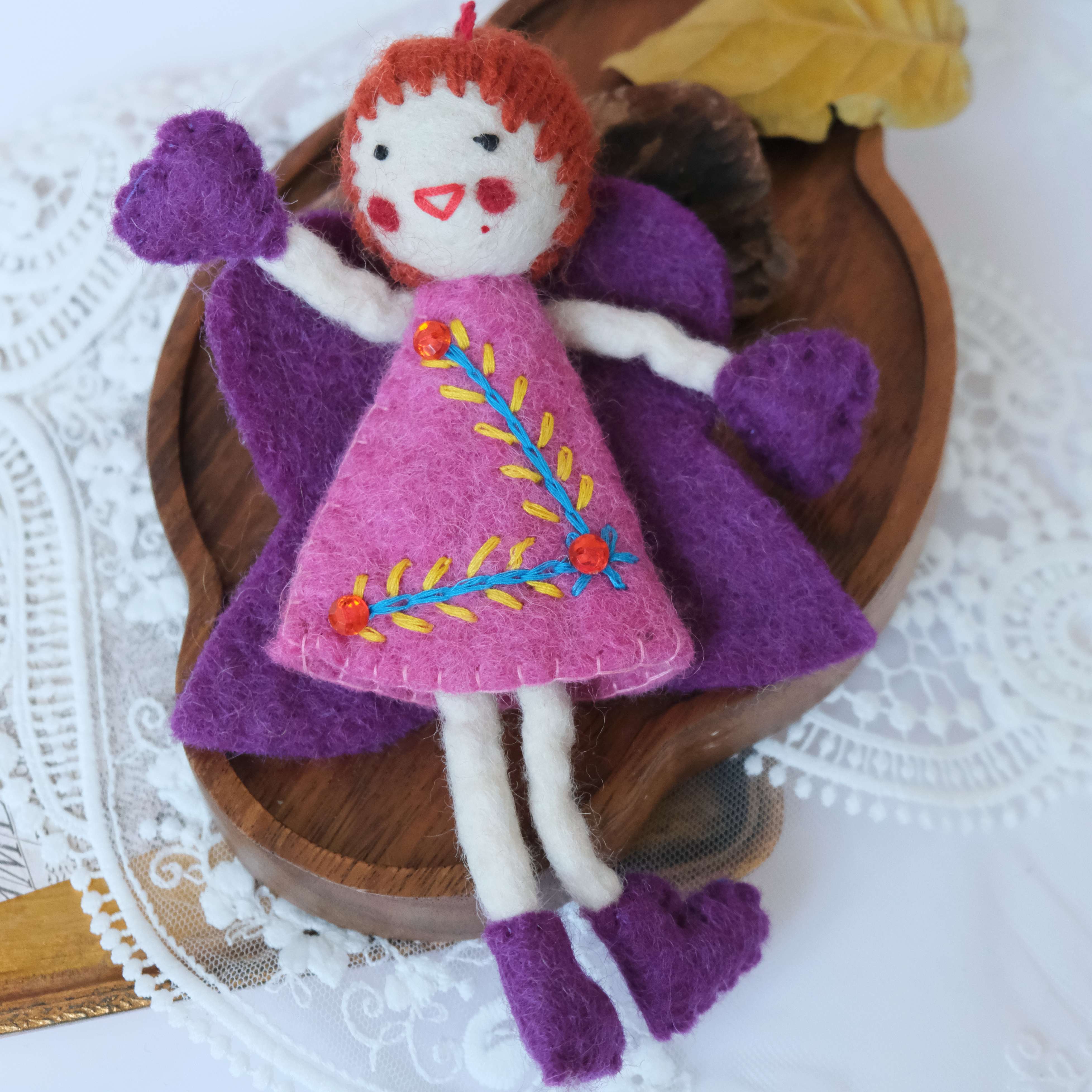 Handmade Felted Doll 