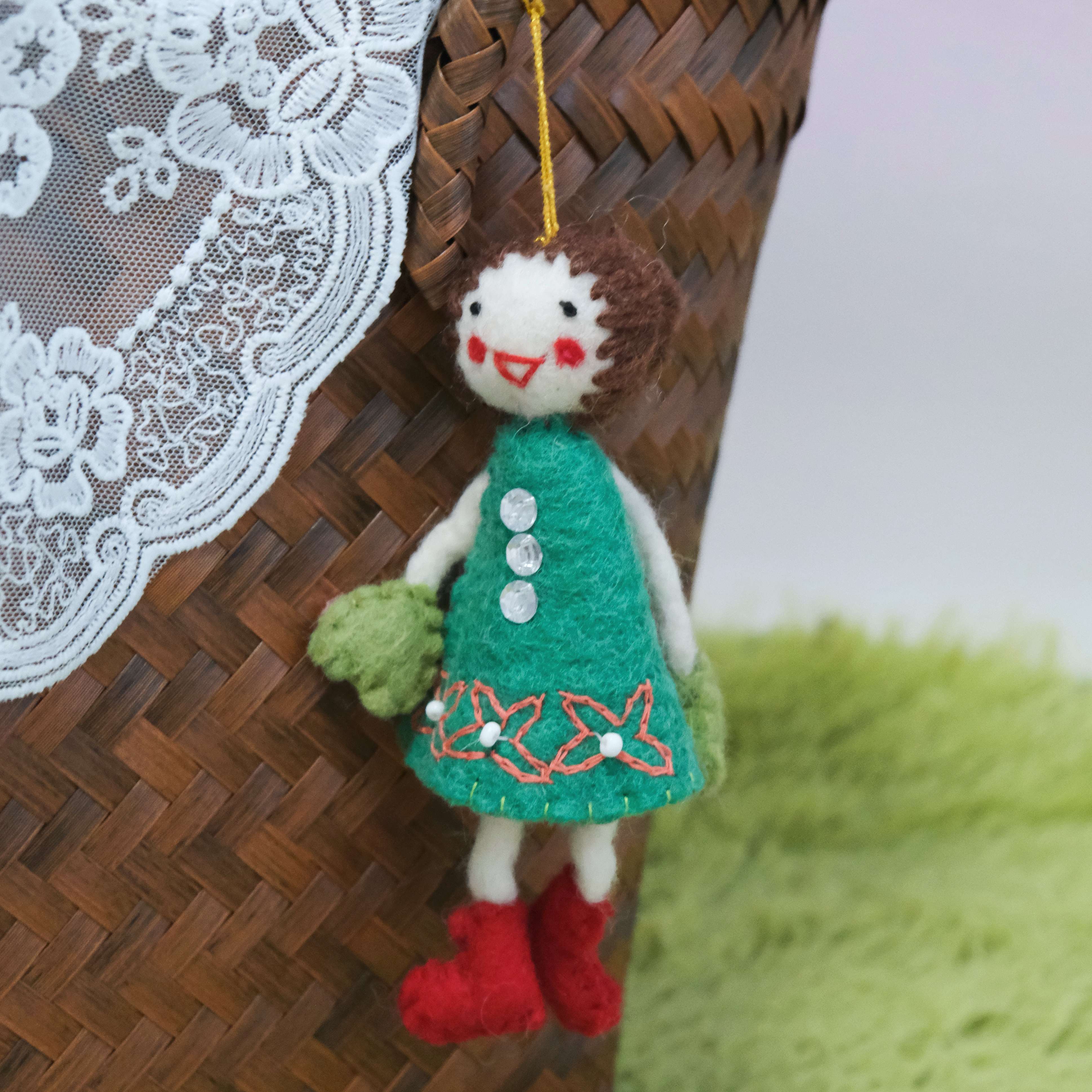 Handcrafted Felt Doll 