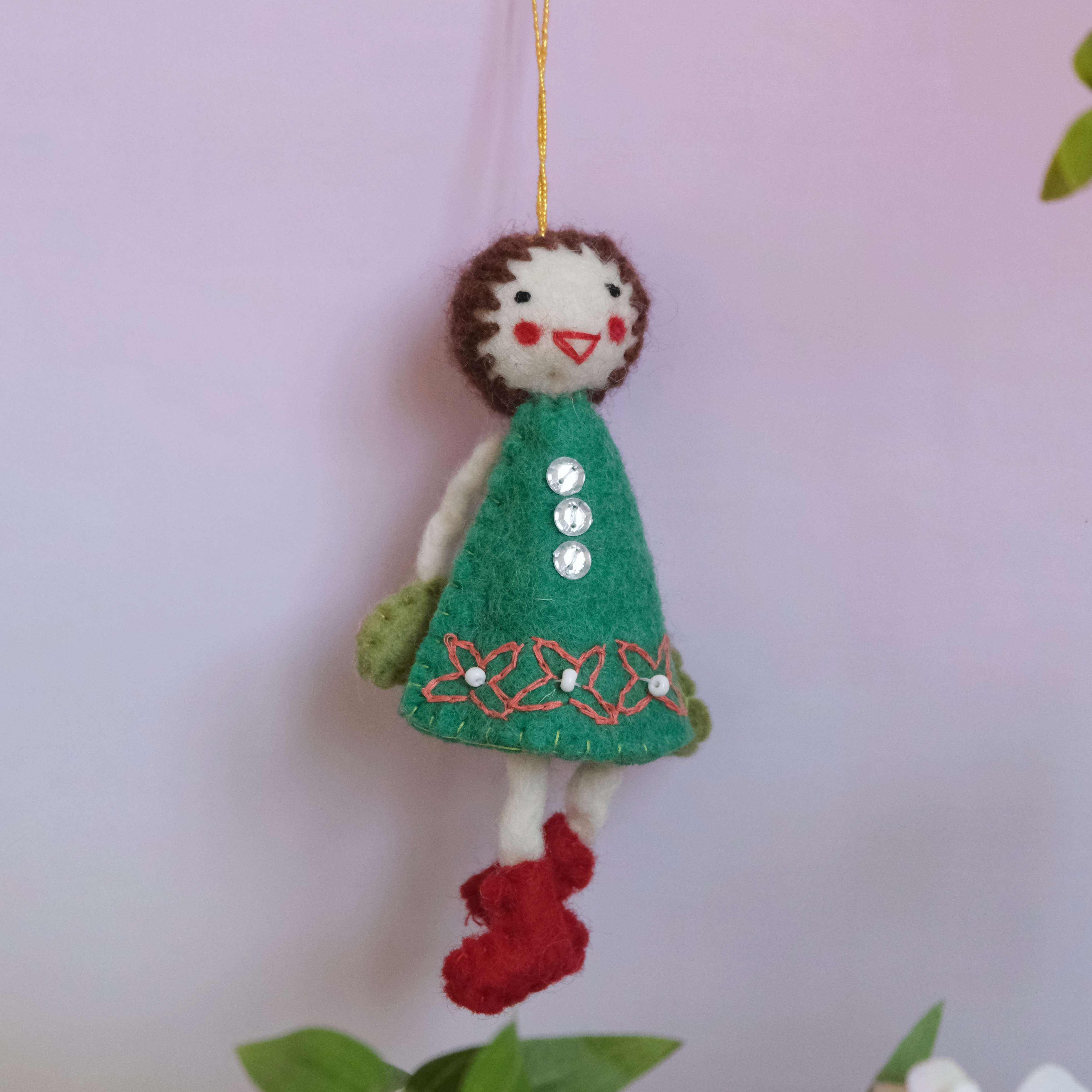 Handcrafted Felt Doll 