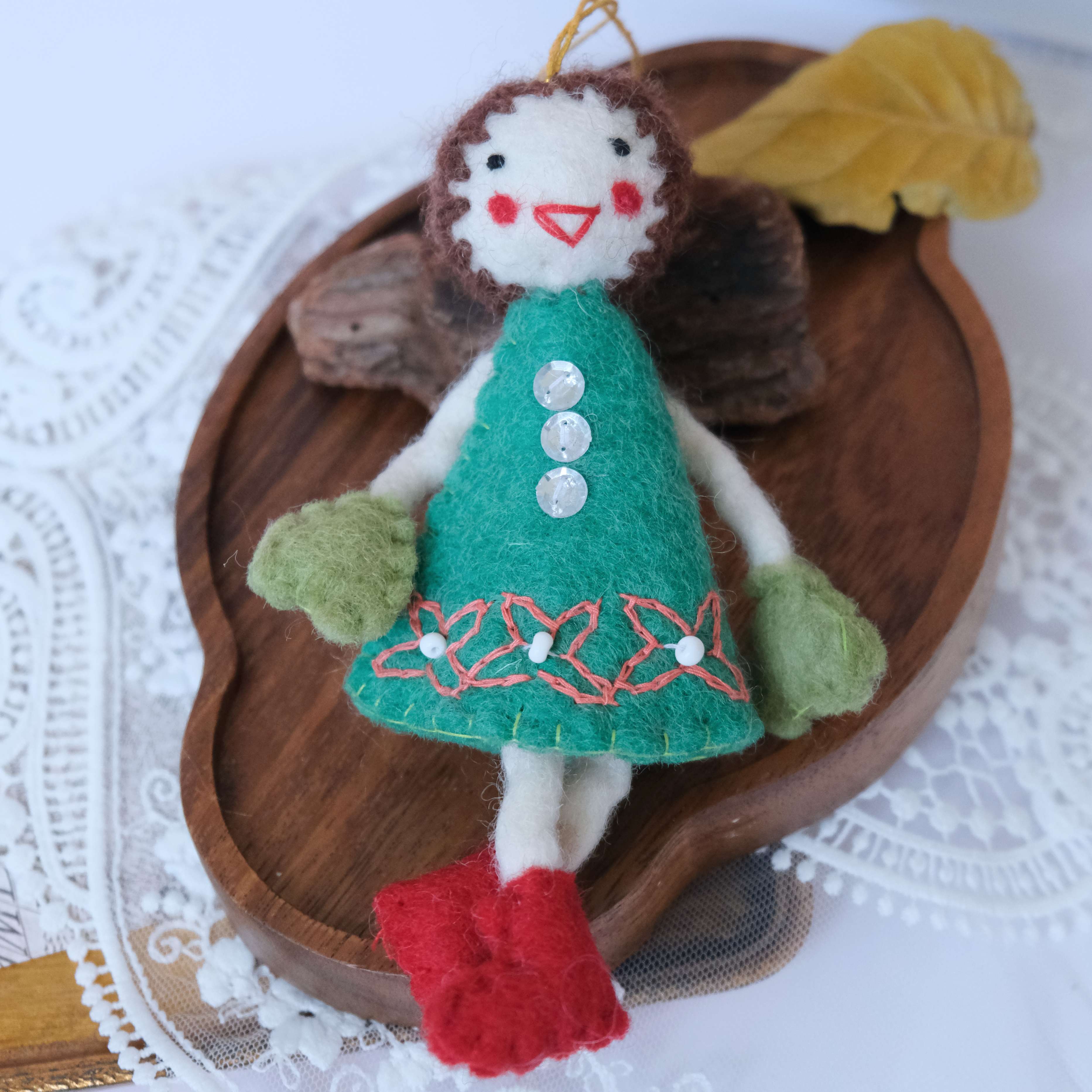 Handcrafted Felt Doll 