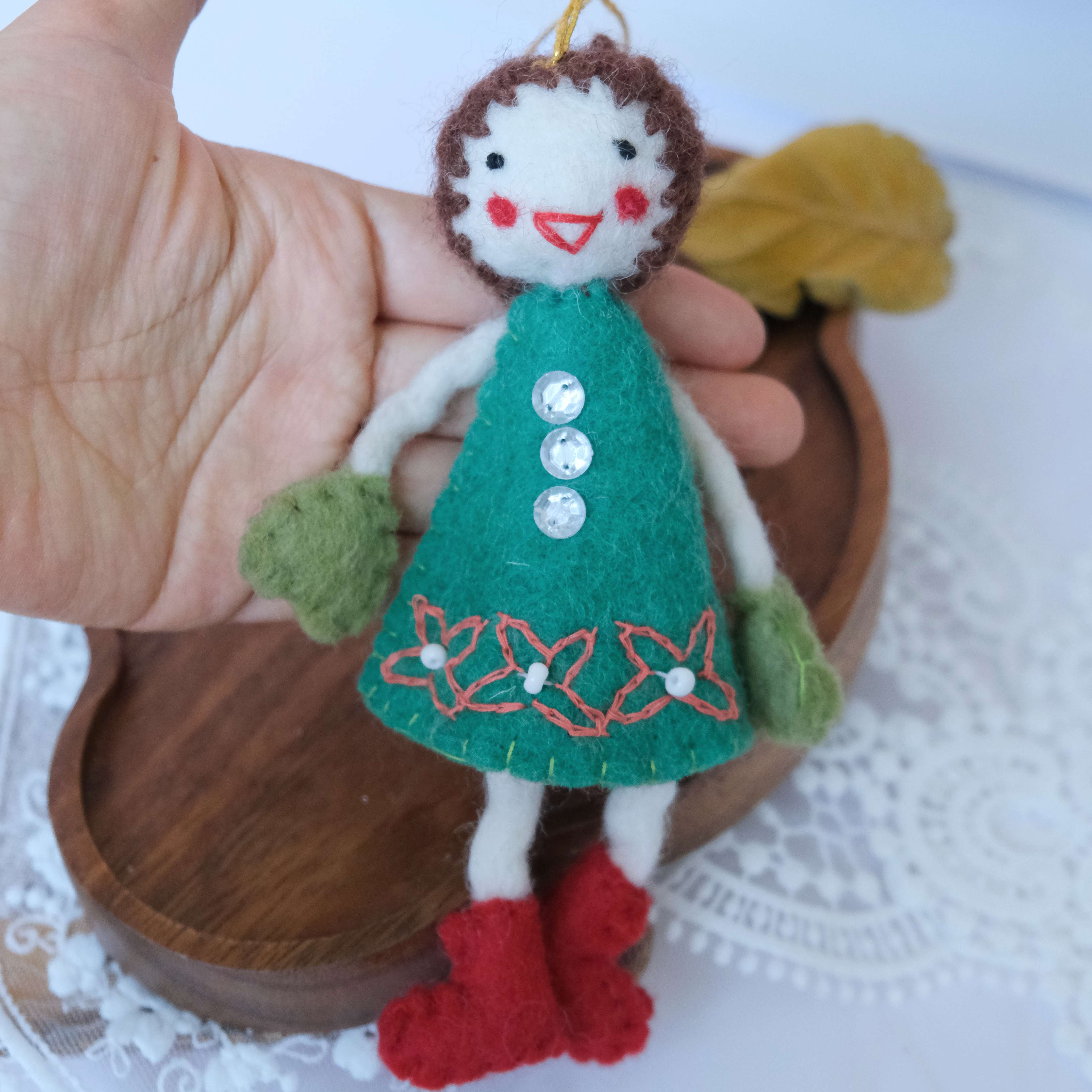 Handcrafted Felt Doll 