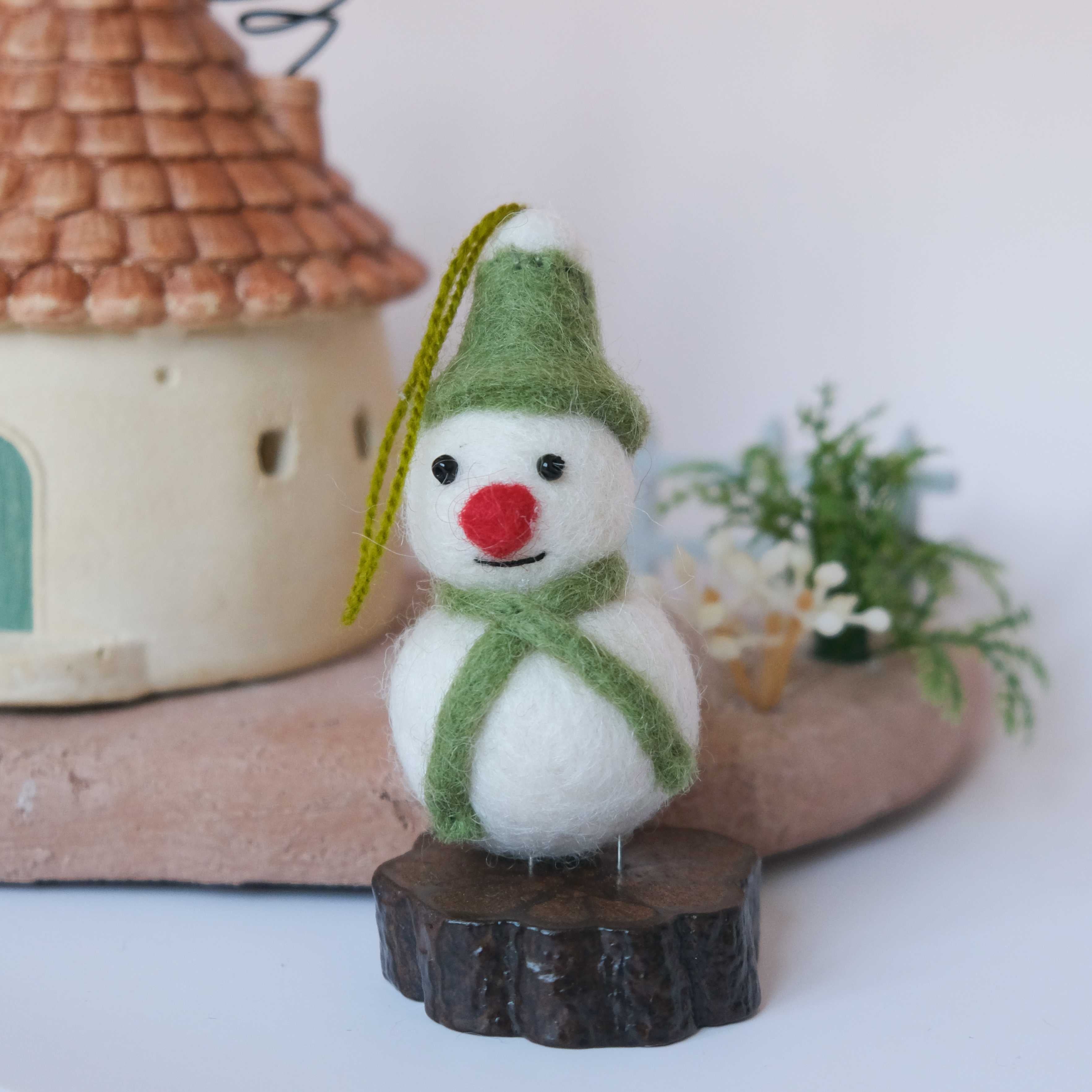 Felt Snowman Ornament