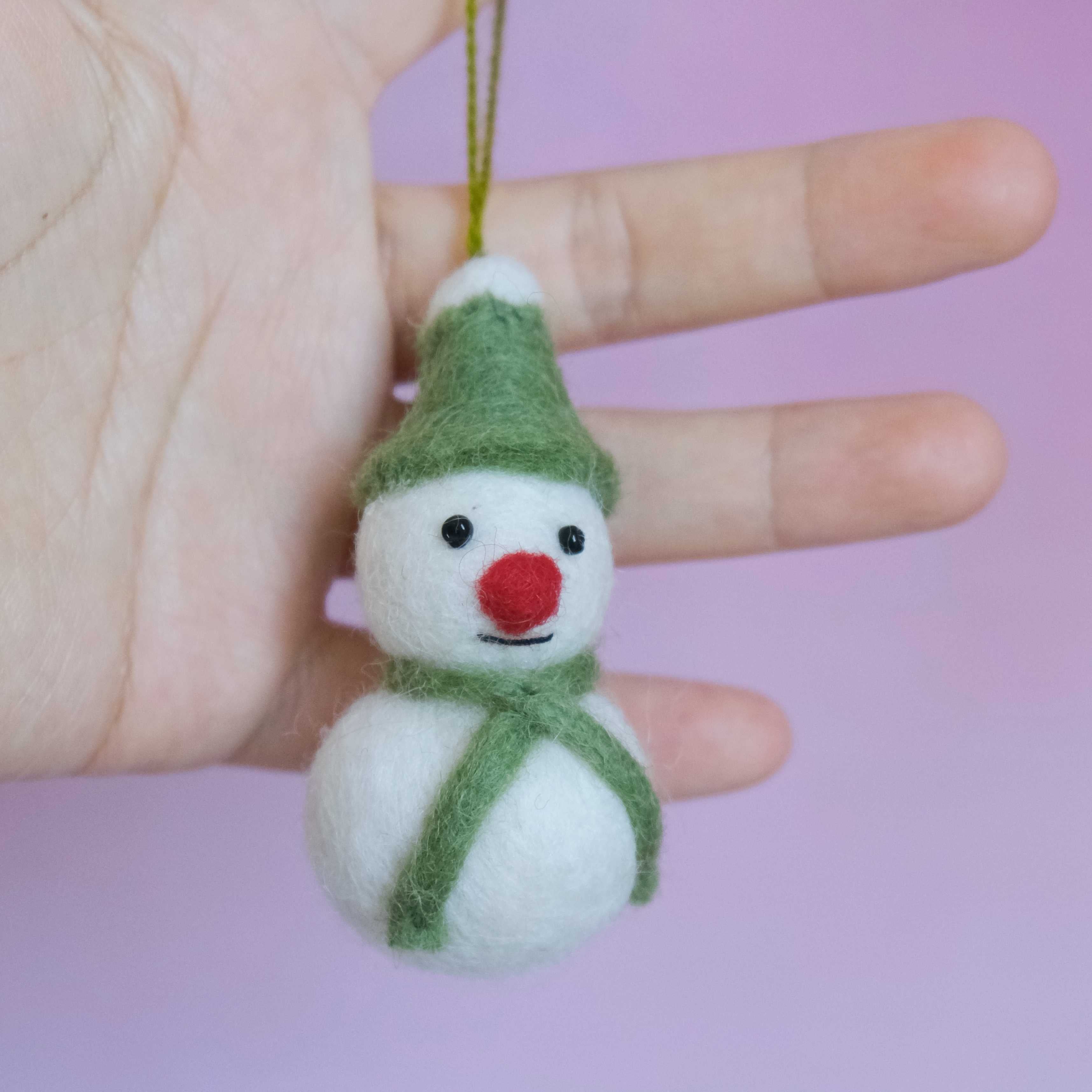 Felt Snowman Ornament