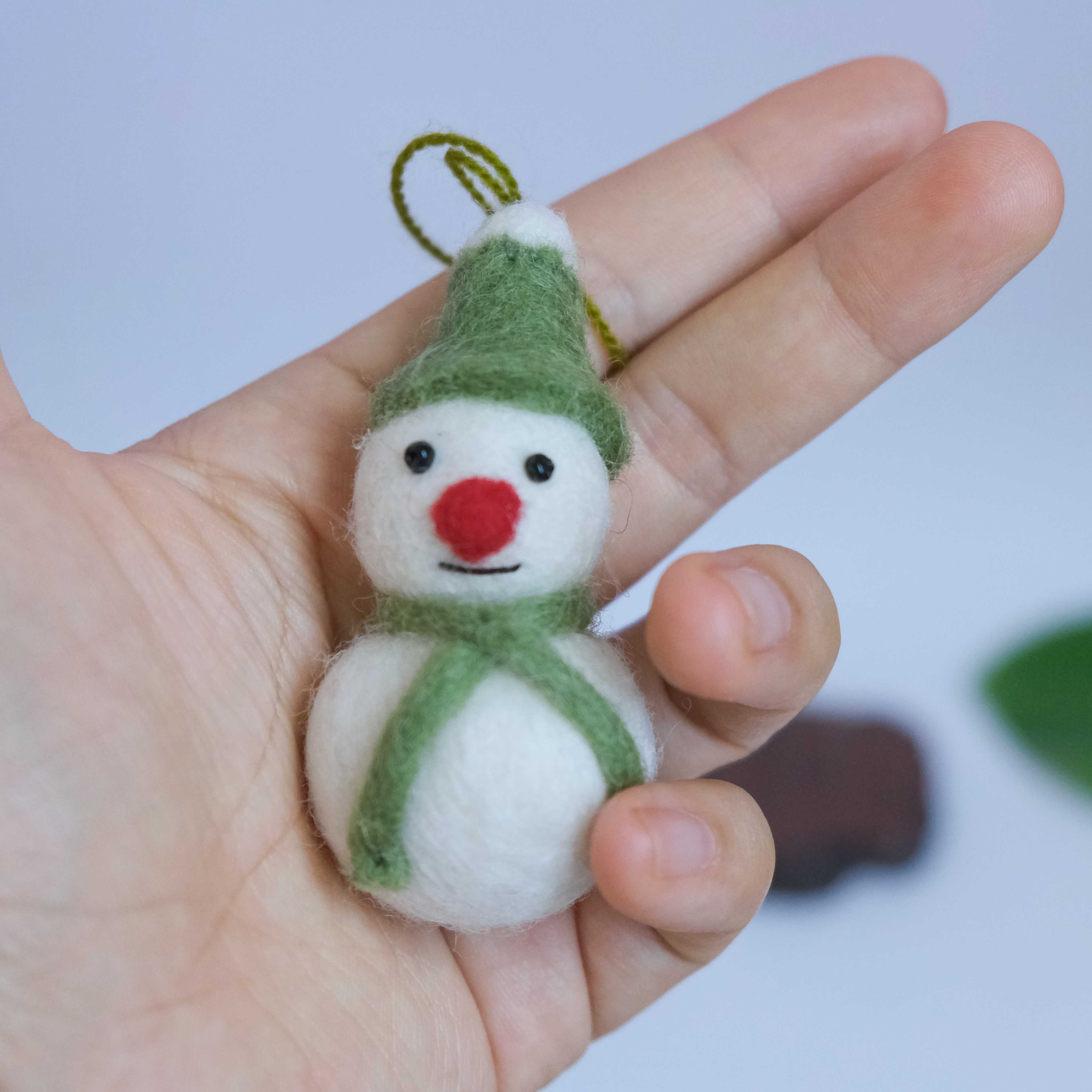 Felt Snowman Ornament