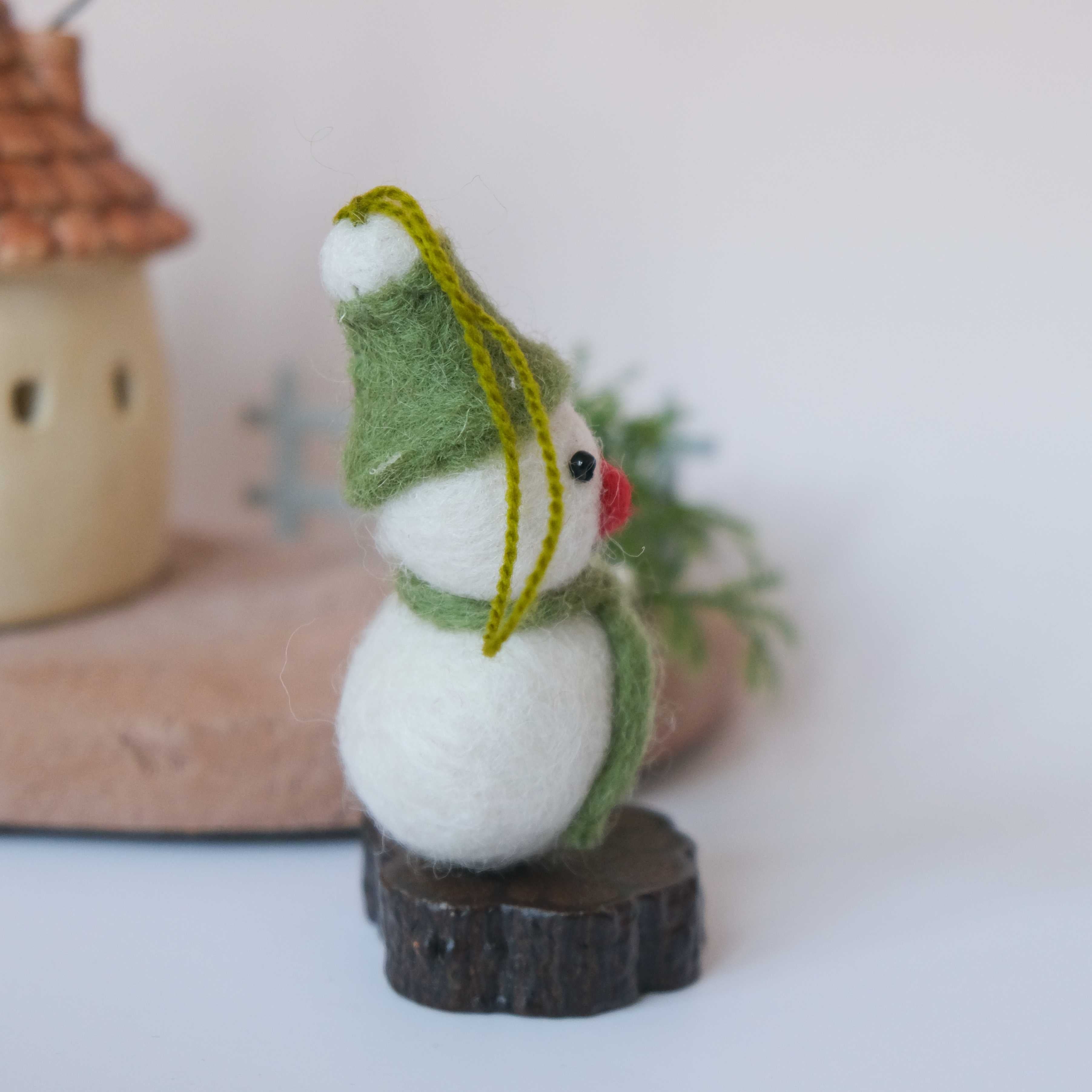 Felt Snowman Ornament