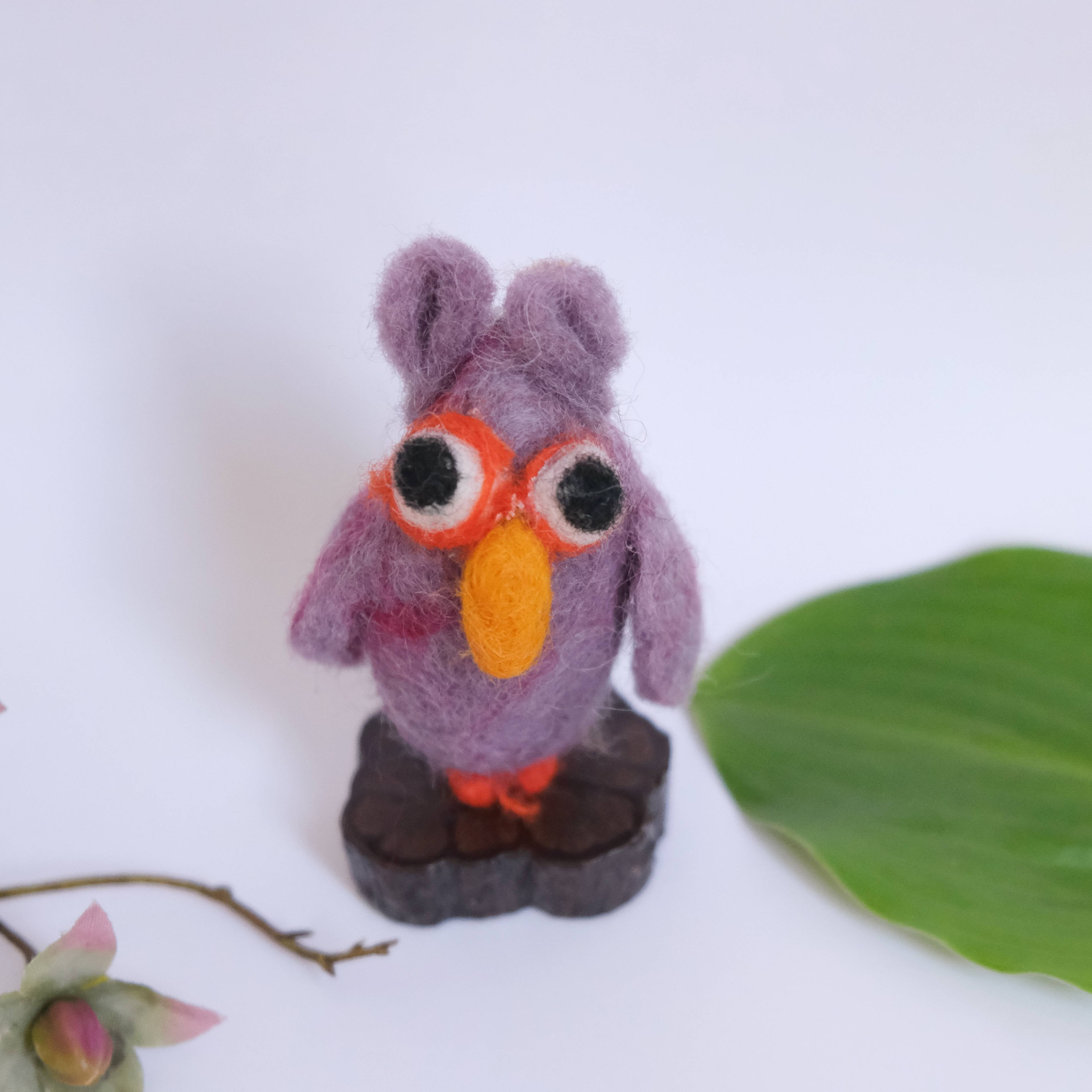 Handmade Felt Owl