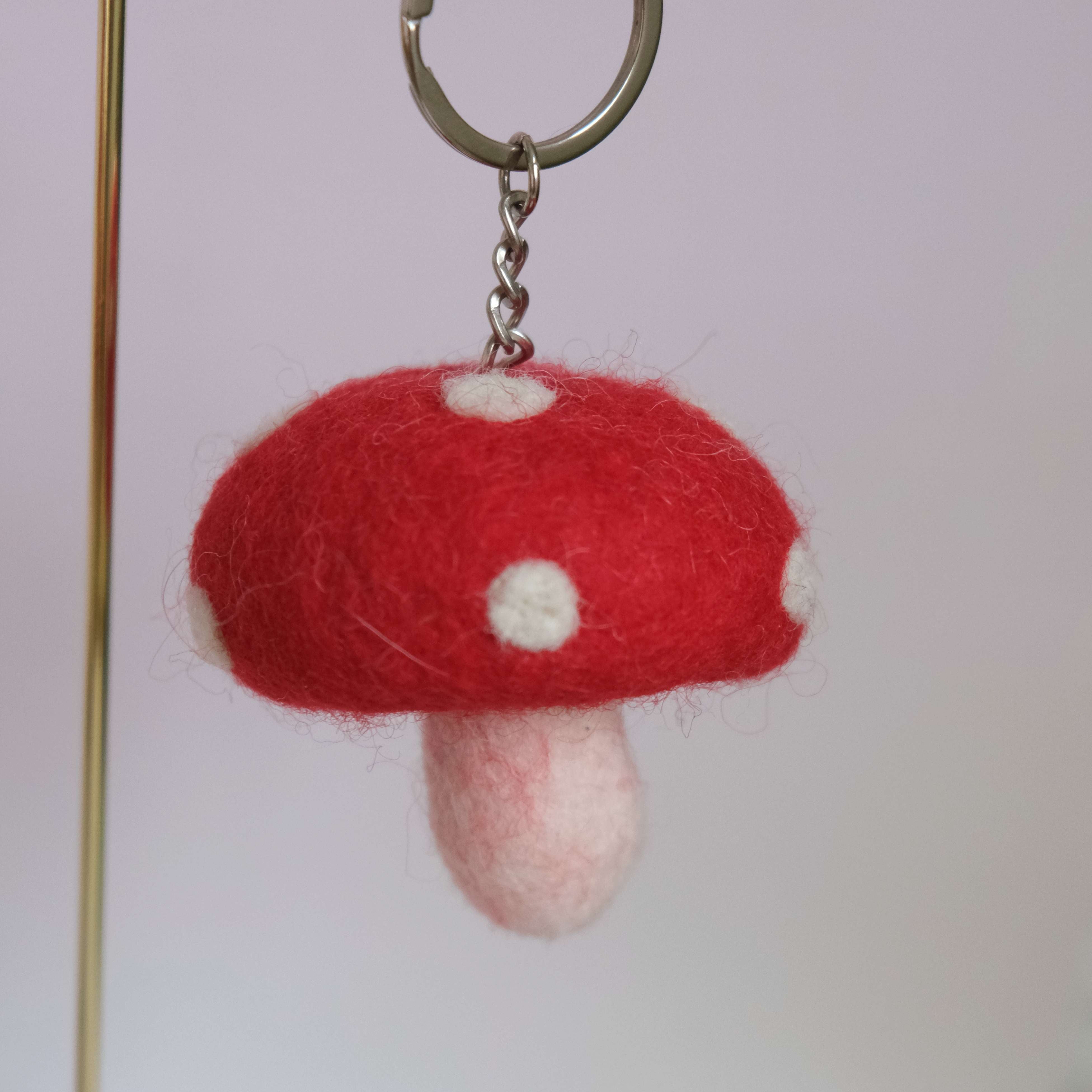 Felt Mushroom Charm